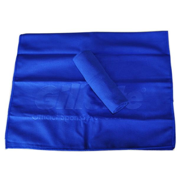 Emboss suede sports towel