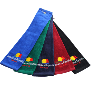 Embroidery cotton golf towel