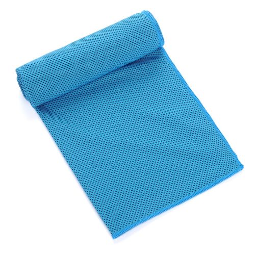 light blue cooling towel