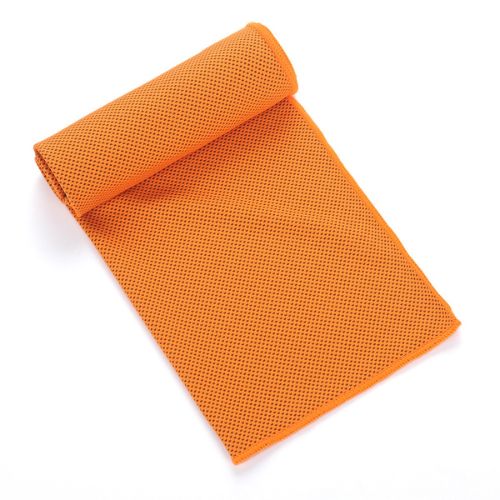 orange cooling towel