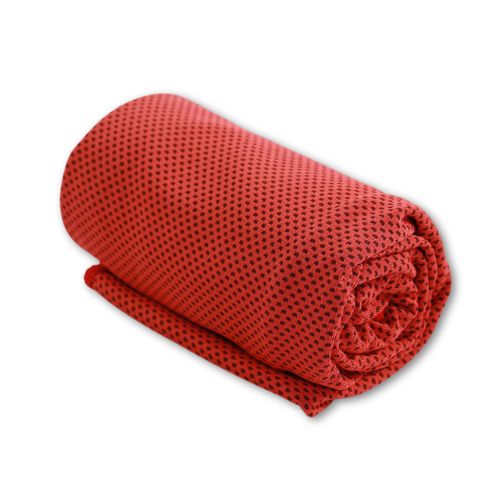 red cooling towel