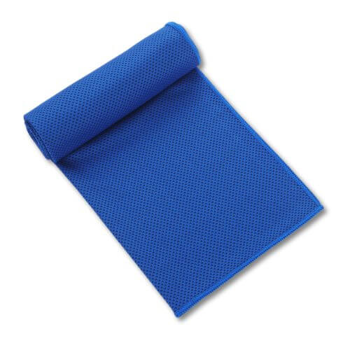 Blue cooling towel