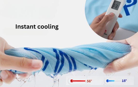 Instant cooling towel