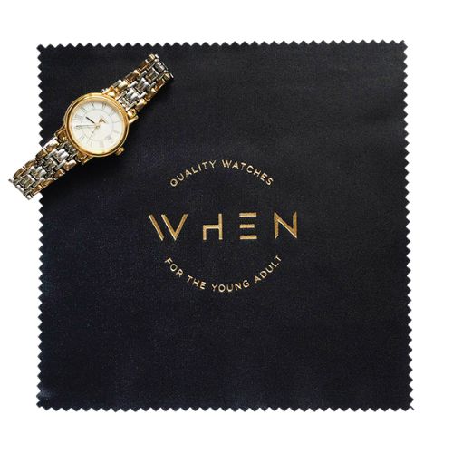 Gold foil microfiber cloth