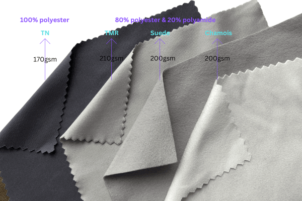 Materials of microfiber cloth