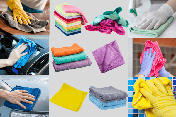 Microfiber cloth usage